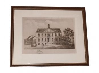 James Fincken 1906 Print - State House, Newport, R. I. - Signed In Pencil