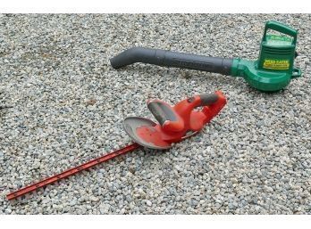 2 Electric Yard Tools - Blower & Trimmer