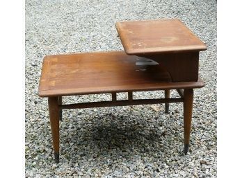 Vintage Lane Mid Century Modern Two-Tier Side Table - Acclaim Style - AS-IS