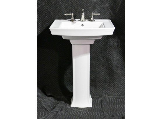 Kohler Porcelain Pedestal Sink - Faucet Set Not Included
