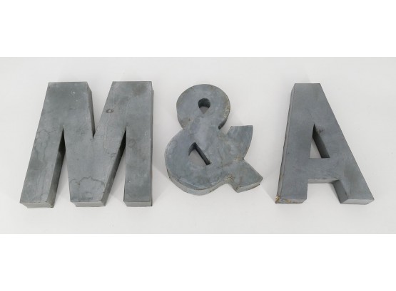 Metal Letters From Anthropologie