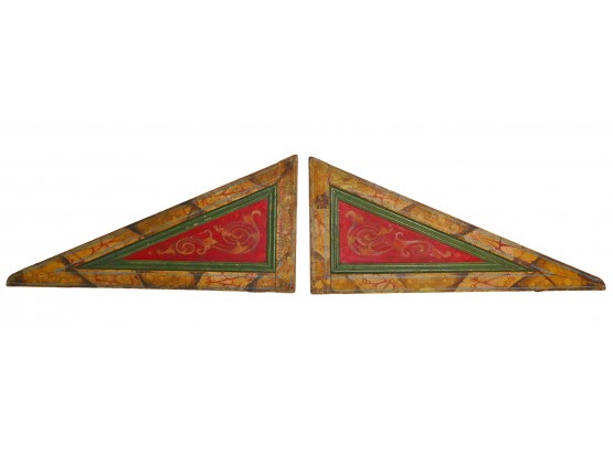 Antique Decorative Wood Trim From A Circus Wagon