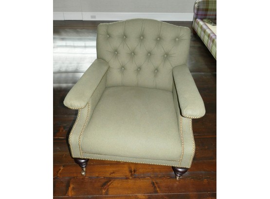 Ralph Lauren Alfred Green Fabric Club Armchair - Original Cost $6000