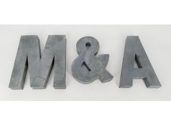 Metal Letters From Anthropologie