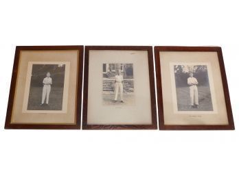 Set Of 3 Vintage Photos - Boys At Boarding School