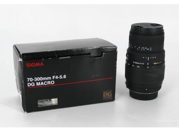 Sigma 70-300mm F/4-5.6 DG Macro Motorized Telephoto Zoom Lens - Nikon Digital SLR Cameras