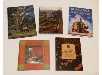 5 Different Wine / Napa Valley Books - Reference, Wine Country Living