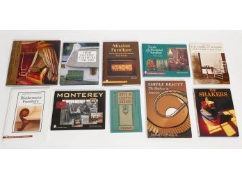 10 Books On Antique Furniture - Shaker, Biedermeier, Mission, Arts & Crafts, Provincial, Etc