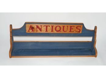 Vintage Carved Antiques Wood Shelf