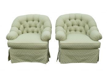 Pair Of Upholstered Accent Chairs