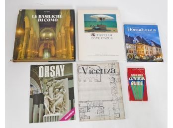 6 Travel Books - Europe (France, Italy, Germany, England)