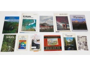 11 Travel Books - US (Kauai, KY, WY, MA, CA, Etc)