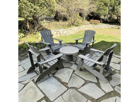 Set Of 4 Lifetime Adirondack Outdoor Chairs - Cost $900+