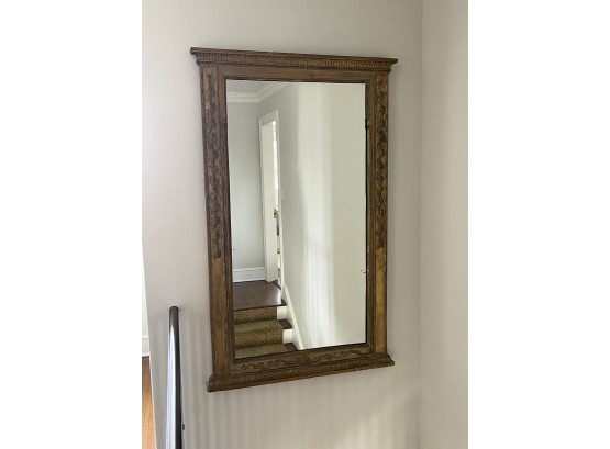 Large Antique Gesso Wall Mirror 60' X 37.5'