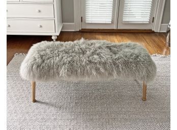 Anthropologie Luxe Wool Bench - Cost $698