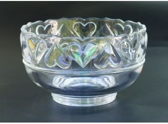 Tiffany & Co. 8' Crystal Heart Bowl