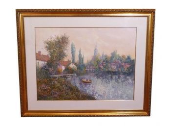 Maxwell Parsons Lithograph On Paper 'Riverside Morning' - S/N