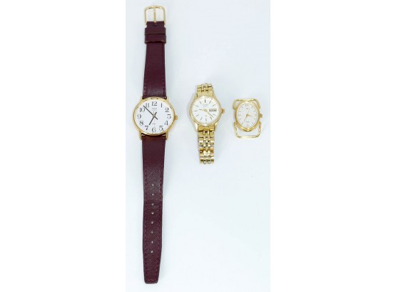 Lot Of 3 Women's Watches - Citizen, Timex
