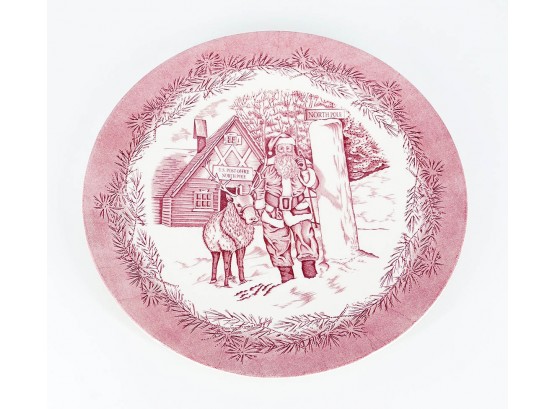 Wedgewood For Williams Sonoma Christmas Serving Plate - Olde St. Nick