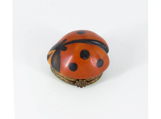 Limoges France Ladybug Nina Ricci Pill/Trinket Box