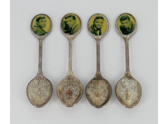 4 Vintage Musician Souvenir Spoons