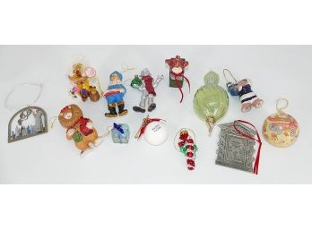 13 Different Christmas Ornaments - Steinback, Wizard Of Oz, New Canaan, Etc