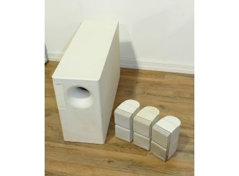 Bose Acoustimass Subwoofer / Module And 3 Double-Cube Speakers