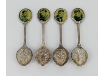 4 Vintage Musician Souvenir Spoons