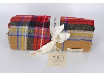 Nido Notte Italian Wool Throw - 51' X 67' - New In Box