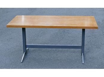 Vintage Mid-Century Modern Hand Crank Adjustable Table