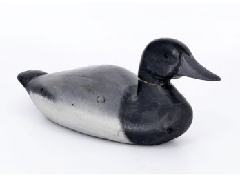 Vintage Hand Carved And Painted Wooden Duck Decoy