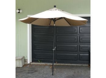 Paradise Gardens 8Ft Patio Umbrella And Post With Push Button Tilt - Sunbrella Fabric
