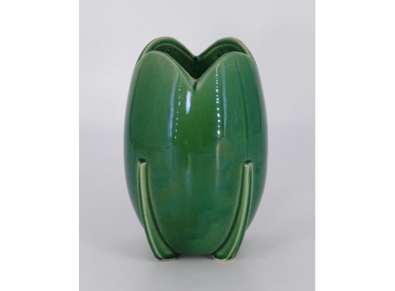 McCoy Pottery Art Deco Vase In Green