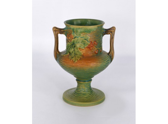 Roseville Pottery Bushberry Trophy Vase - Model 157-8