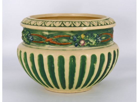 Large Roseville Pottery Corinthian Pattern Jardiniere