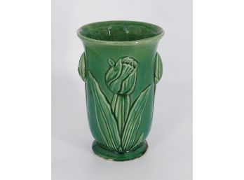 McCoy Pottery Tulip Vase - In Green