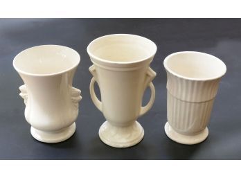 3 Different Vintage Pottery Vases