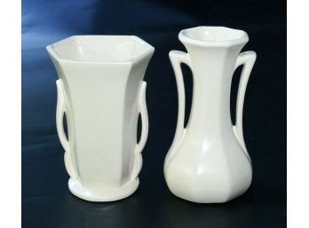 Two Different McCoy Pottery Vases - Nelson McCoy