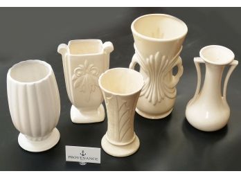 5 Different Vintage USA Pottery Vases