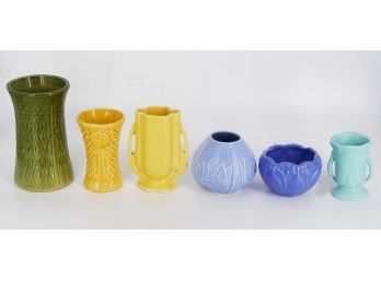 6 Different Vintage Planters & Vases
