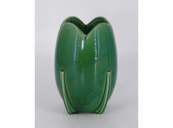 McCoy Pottery Art Deco Vase In Green