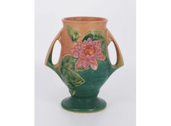 Roseville Pottery Water Lily Handled Vase - Model 78-9