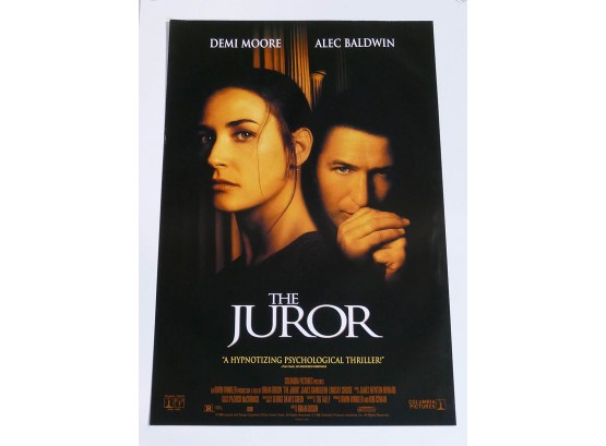 Original One-Sheet Movie/Video Poster - The Juror (1996) - Demi Moore, Alec Baldwin