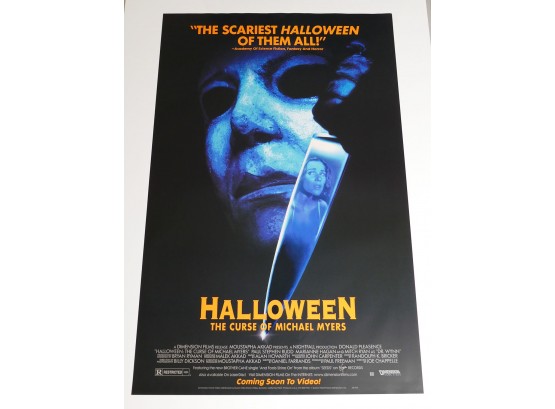 Original One-Sheet Movie/Video Poster - Halloween: The Curse Of Michael Myers (1995) - Paul Rudd