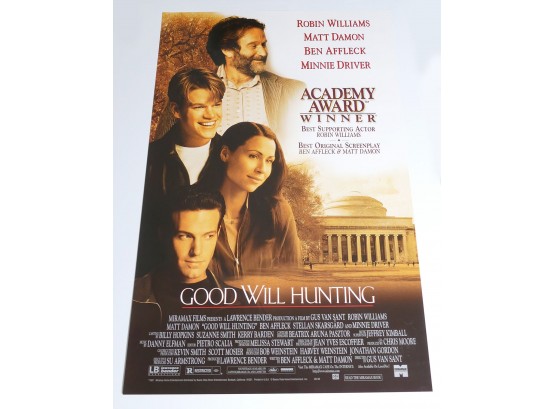 Original One-Sheet Movie/Video Poster - Good Will Hunting (1997) - Matt Damon, Ben Affleck