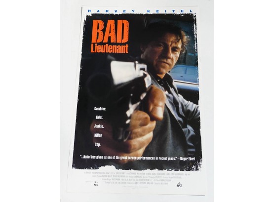 Original One-Sheet Movie/Video Poster - Bad Lieutenant (1992) - Harvey Keitel