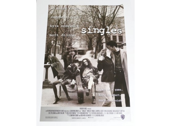 Original One-Sheet Movie/Video Poster - Singles (1992) - Matt Dillon, Bridget Fonda