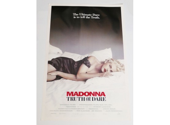 Original One-Sheet Movie/Video Poster - Madonna: Truth Or Dare (1991)