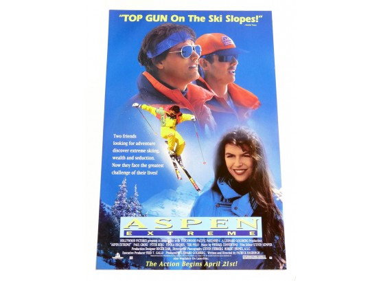 Original One-Sheet Movie/Video Poster - Aspen Extreme (1993) - Peter Berg, Fiona Hughes