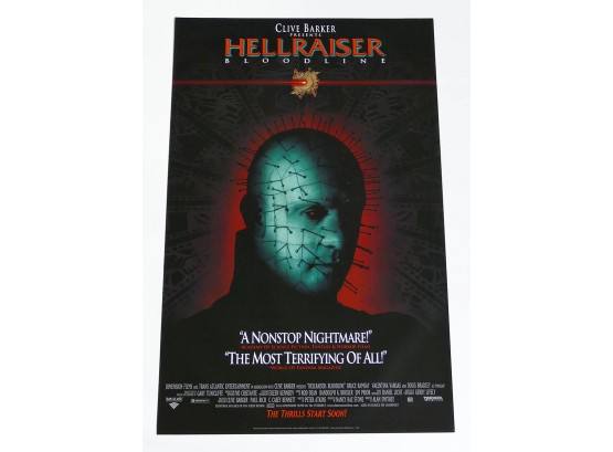 Original One-Sheet Movie/Video Poster - Hellraiser: Bloodline (1996) - Clive Barker